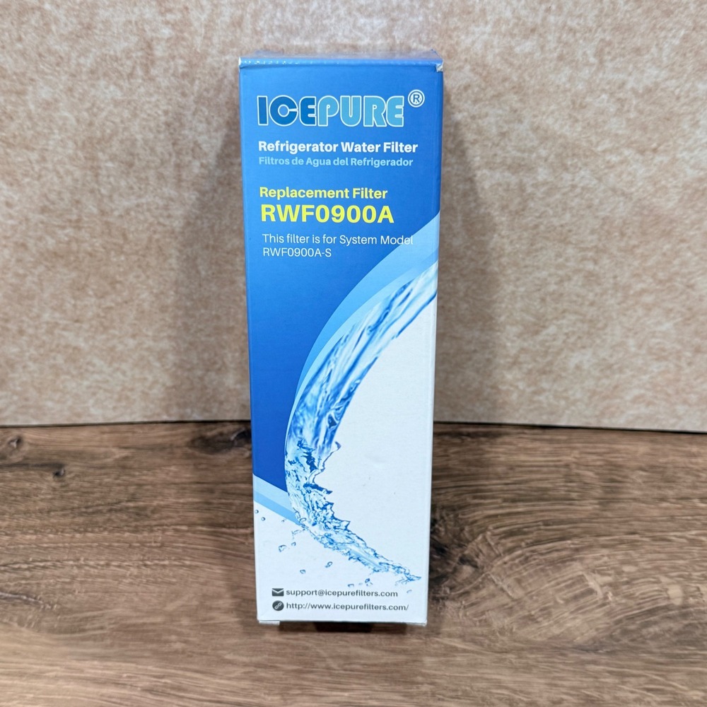ICEPURE RWF0900A Refrigerator Water Filter Replacement for RWF0900A-S NSF 42 New